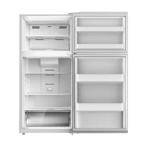 2 glass shelves, 1 fixed glass, 3 door bins, 1 large crisper bin, frz shelf, E-STAR