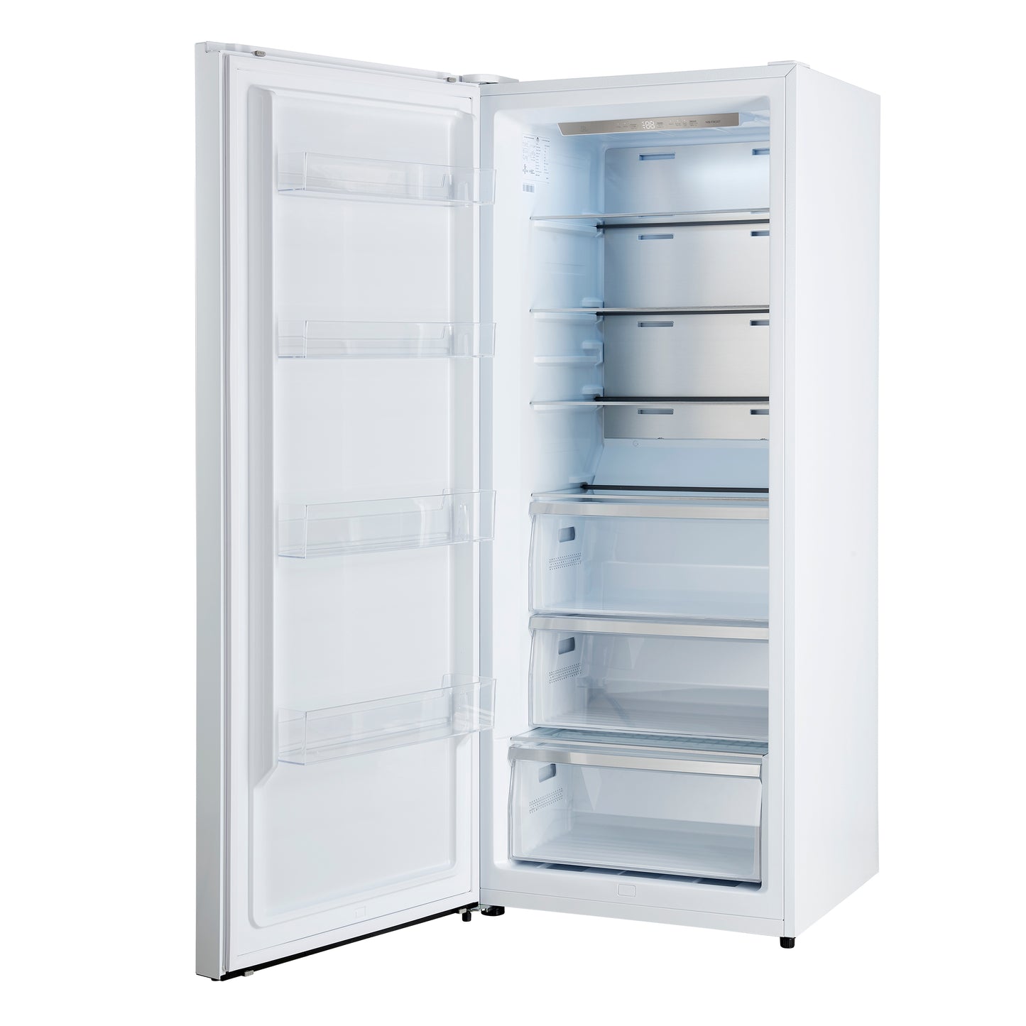 Forno Maderno 2-28-Inch Wide Convertible Refrigerator/Freezer in White, Decorative Trim, 27.2 cu.ft, 84-Inch High, ENERGY STAR Certified