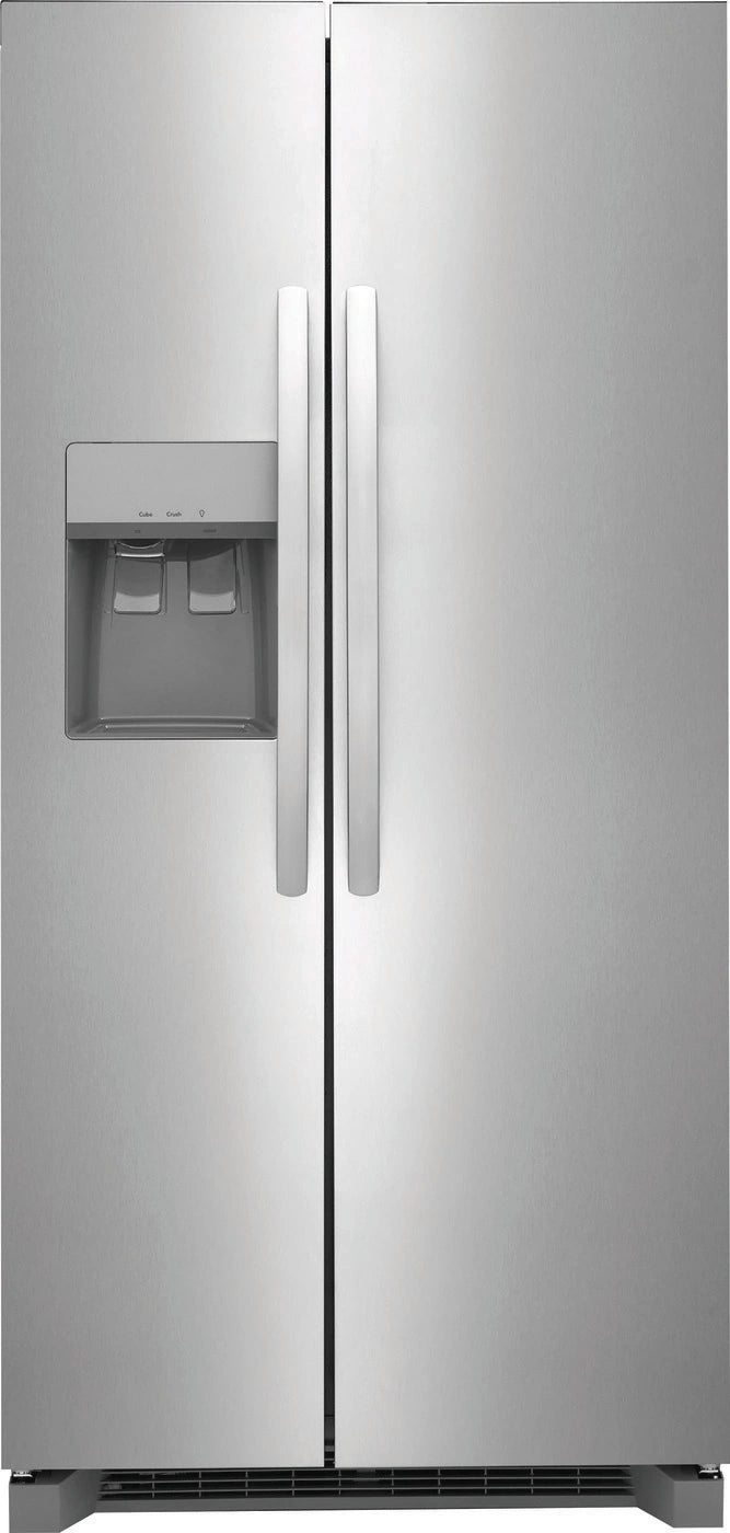 33” wide, LED, Dispenser w/ crushed /cubed, Door alarm, 3 adj glass shelves
