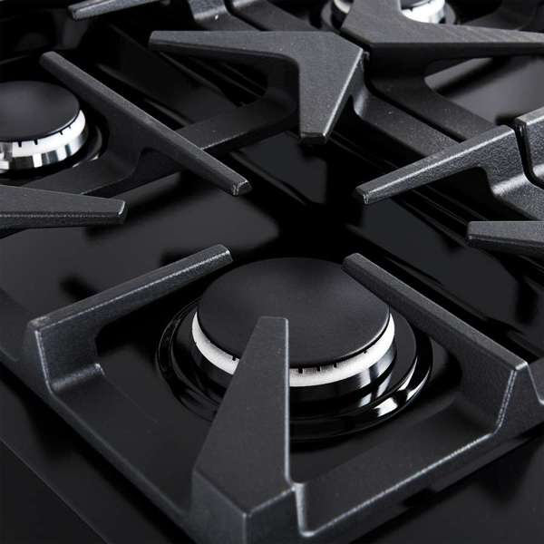 Antico 36" Black Dual Fuel Range