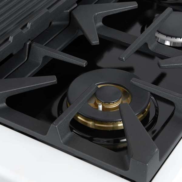 Antico 48" White Dual Fuel Range