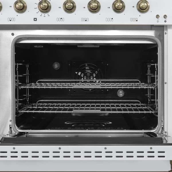 Antico 48" White Dual Fuel Range