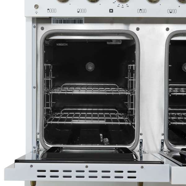 Antico 48" White Dual Fuel Range