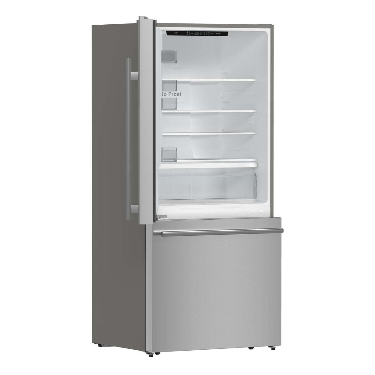 Forno Milano 2-Piece 62-Inch Freestanding Dual Bottom Freezer Refrigerator, Stainless Steel – 34.4 cu.ft, Touch Control, Ice Maker