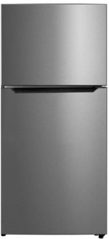 2 glass shelves, 1 fixed glass, 3 door bins, 1 large crisper bin, frz shelf, E-STAR - Stainless