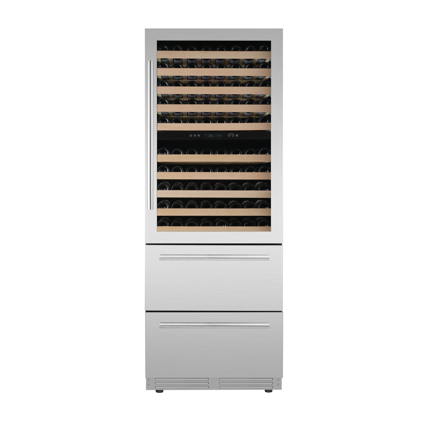 Forno Celano 30-Inch Dual Zone Wine Cooler and Beverage Cooler, 21.3 cu.ft, Stainless Steel